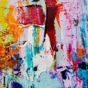 Crimson Horizon Abstract Canvas