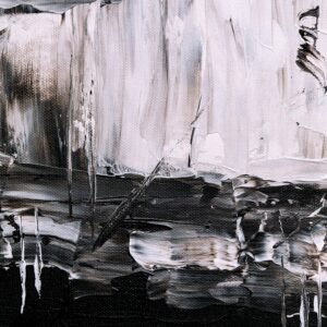 Monochrome Brushstroke Canvas