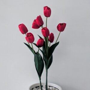 Red Tulip Vase Arrangement