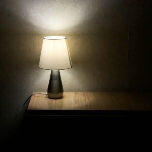 Walnut Tripod Table Lamp